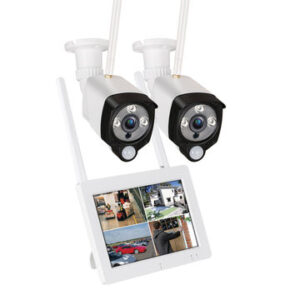 KIT VIGILANCIA WINTECH WIRELESS 4 CANAIS COM MONITOR DE 7'' LCD TOUCH NVR