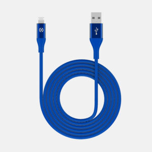 CABO CELLY USB A USB-C SILICONE 1M AZUL